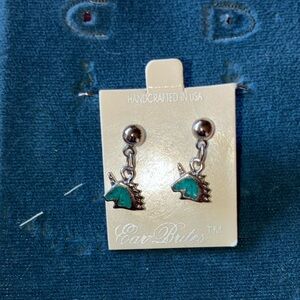 Turquoise dangle unicorn Drop Earrings - Women Jewelry